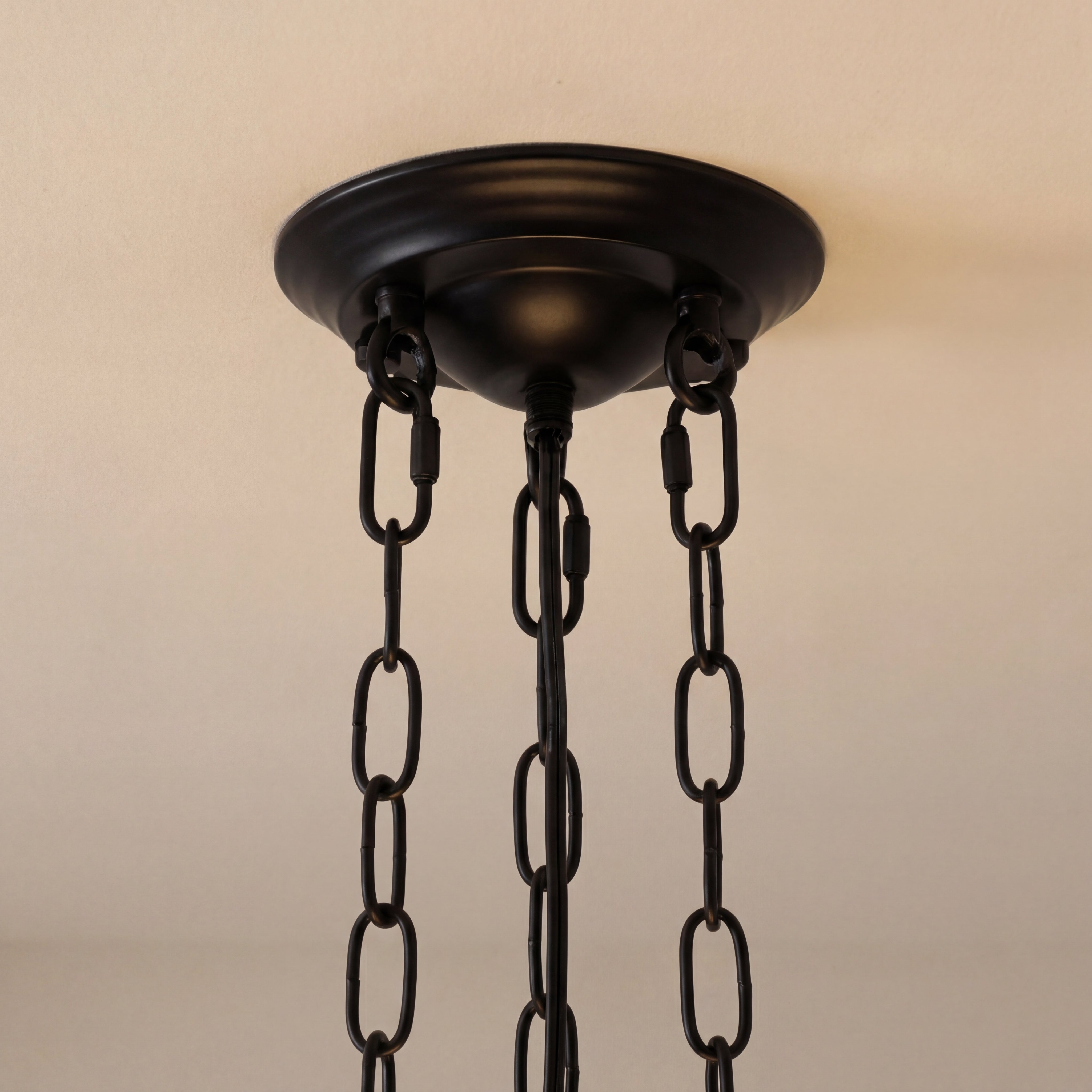 Suspension vintage blanc laiteux